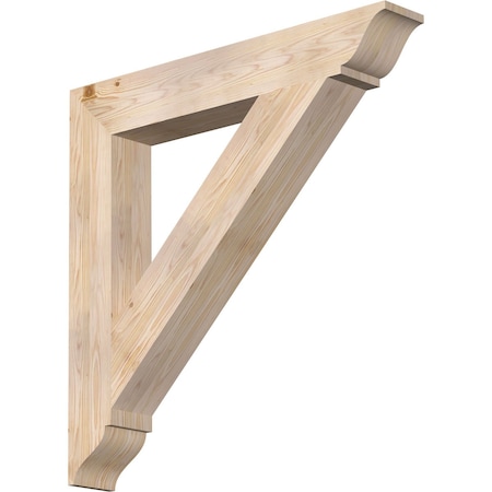Ekena Millwork Traditional Traditional Smooth Bracket, Douglas Fir, 5 1/2"W x 38"D x 38"H BKT06X38X38TRA01SDF